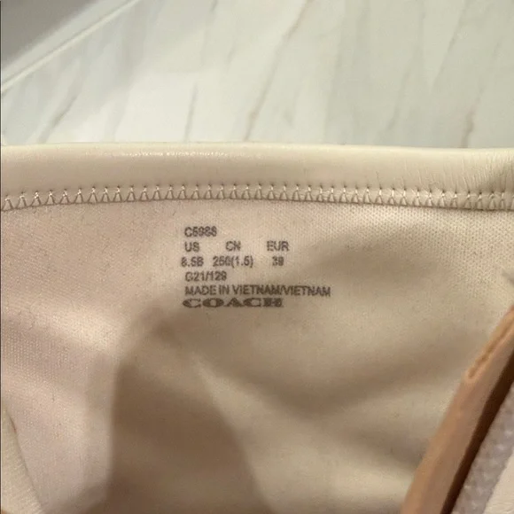 Coach Cream Ankle Boots - Picture 3 of 6